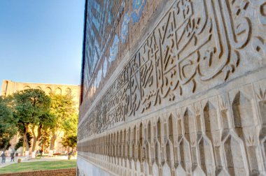 Samarkand, Uzbekistan - October 2019 : Bibi-Khanym Mosque
