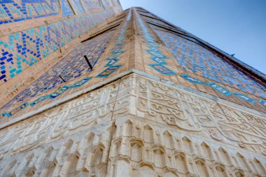 Samarkand, Uzbekistan - October 2019 : Bibi-Khanym Mosque