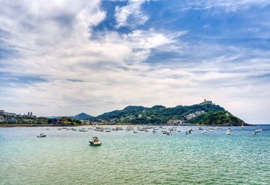 San Sebastian, Spain - June 2021 : Historical center in sunny weather