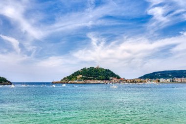 San Sebastian, Spain - June 2021 : Historical center in sunny weather