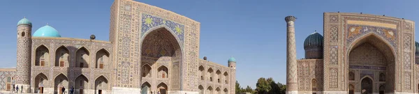 Samarkand Uzbekistan October 2019 Tillya Kori Madrasah Sunny Weather — Zdjęcie stockowe