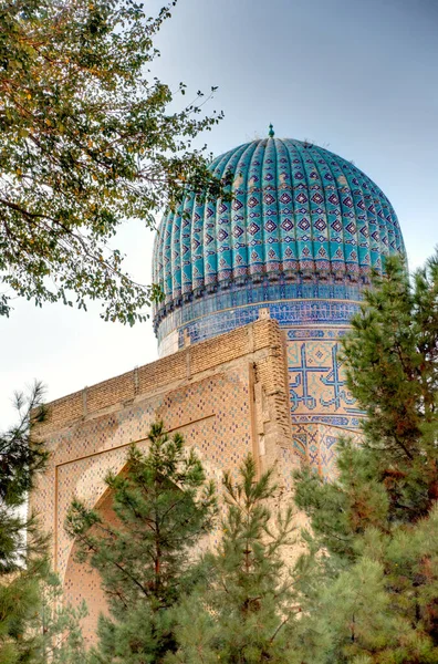 Samarkand Uzbekistan October 2019 Bibi Khanym Mosque — Zdjęcie stockowe