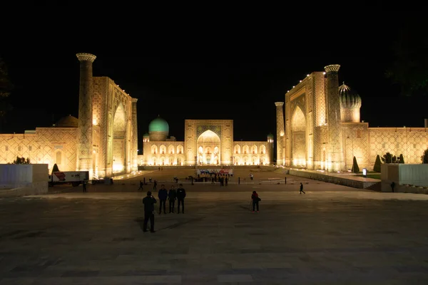 Samarkand Uzbekistan October 2019 Gur Amir Mausoleum Night — Photo