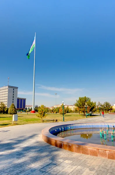 Samarkand Uzbekistan October 2019 Russian City Center Sunny Weather — ストック写真