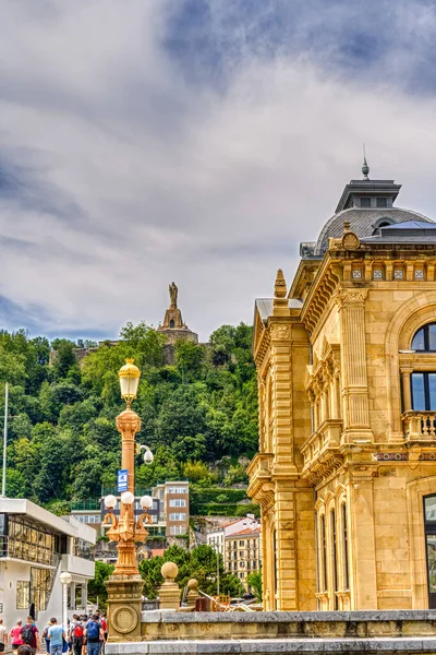 San Sebastian Spain June 2021 Historical Center Sunny Weather — Foto Stock