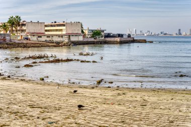 Mazatlan, Sinaloa, Mexico - January 2022 : Historical center in sunny weather