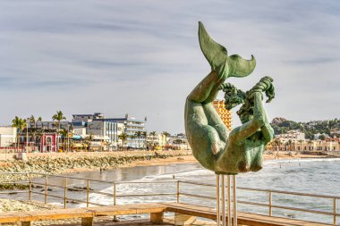 Mazatlan, Sinaloa, Mexico - January 2022 : Historical center in sunny weather