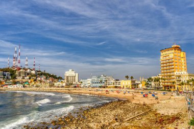 Mazatlan, Sinaloa, Mexico - January 2022 : Historical center in sunny weather
