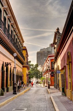 Mazatlan, Sinaloa, Mexico - January 2022 : Historical center in sunny weather