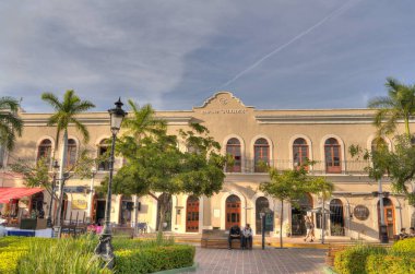 Mazatlan, Sinaloa, Mexico - January 2022 : Historical center in sunny weather