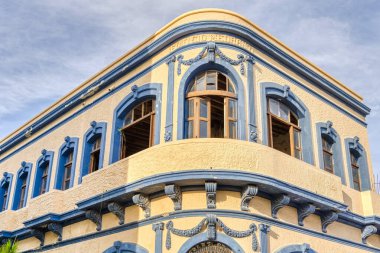Mazatlan, Sinaloa, Mexico - January 2022 : Historical center in sunny weather