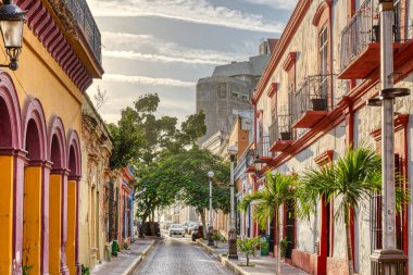 Mazatlan, Sinaloa, Mexico - January 2022 : Historical center in sunny weather