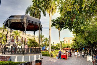 Mazatlan, Sinaloa, Mexico - January 2022 : Historical center in sunny weather