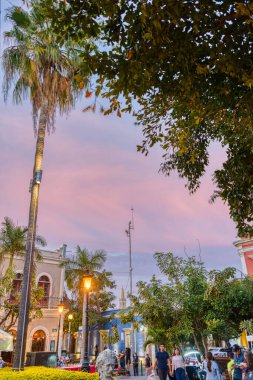 Mazatlan, Sinaloa, Mexico - January 2022 : Historical center in sunny weather