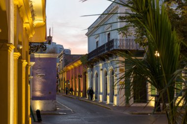Mazatlan, Sinaloa, Mexico - January 2022 : Historical center in sunny weather,