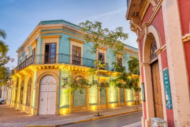 Mazatlan, Sinaloa, Mexico - January 2022 : Historical center in sunny weather,