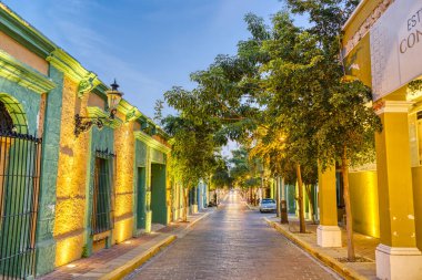 Mazatlan, Sinaloa, Mexico - January 2022 : Historical center in sunny weather,