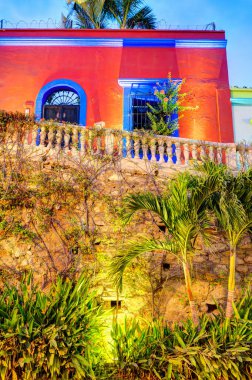 Mazatlan, Sinaloa, Mexico - January 2022 : Historical center in sunny weather,