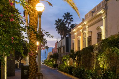Mazatlan, Sinaloa, Mexico - January 2022 : Historical center in sunny weather,