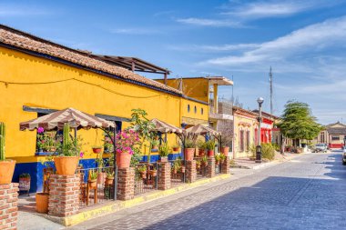 Mazatlan, Sinaloa, Mexico - January 2022 : Historical center in sunny weather,