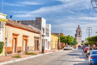 Mazatlan, Sinaloa, Mexico - January 2022 : Historical center in sunny weather,