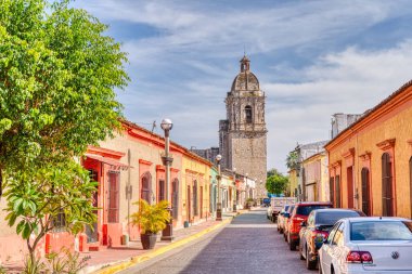 Mazatlan, Sinaloa, Mexico - January 2022 : Historical center in sunny weather,