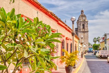 Mazatlan, Sinaloa, Mexico - January 2022 : Historical center in sunny weather,