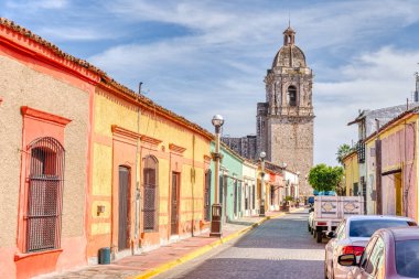 Mazatlan, Sinaloa, Mexico - January 2022 : Historical center in sunny weather