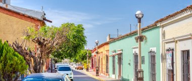 Mazatlan, Sinaloa, Mexico - January 2022 : Historical center in sunny weather