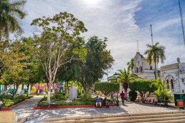 Mazatlan, Sinaloa, Mexico - January 2022 : Historical center in sunny weather