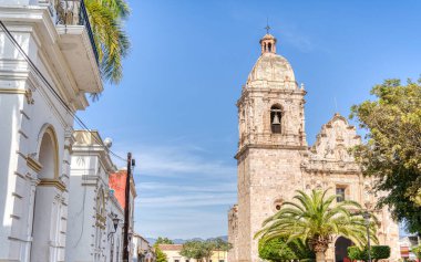Mazatlan, Sinaloa, Mexico - January 2022 : Historical center in sunny weather