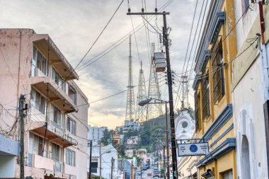 Mazatlan, Sinaloa, Mexico - January 2022 : Historical center in sunny weather