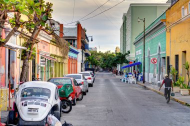 Mazatlan, Sinaloa, Mexico - January 2022 : Historical center in sunny weather