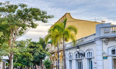 Mazatlan, Sinaloa, Mexico - January 2022 : Historical center in sunny weather