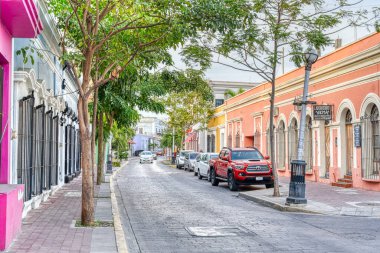 Mazatlan, Sinaloa, Mexico - January 2022 : Historical center in sunny weather