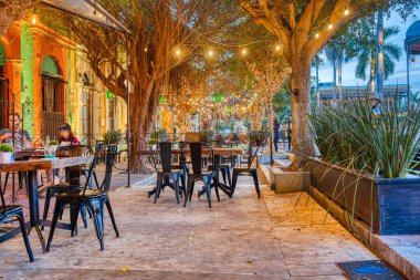 Mazatlan, Sinaloa, Mexico - January 2022 : Historical center in sunny weather