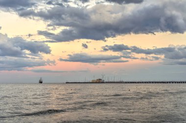 Sopot, Poland - July 2021 : Seaside resort in summertime