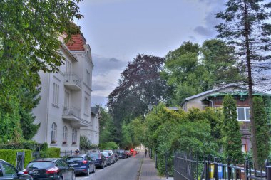 Sopot, Poland - July 2021: Beautiful view on the city at the summertime