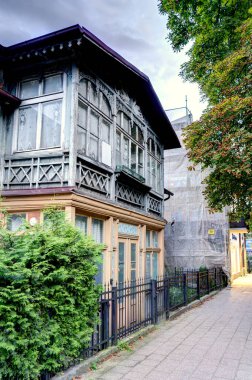 Sopot, Poland - July 2021: Beautiful view on the city at the summertime