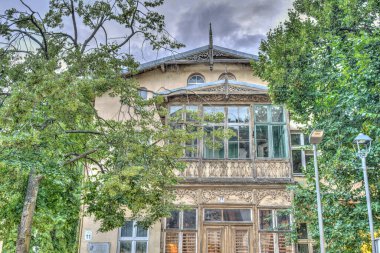 Sopot, Poland - July 2021: Beautiful view on the city at the summertime