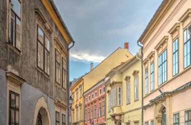 Sopron, Hungary - June 2020 : Historical center in summertime