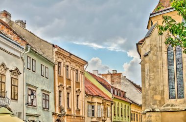 Sopron, Hungary - June 2020 : Historical center in summertime