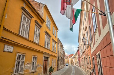 Sopron, Hungary - June 2020 : Historical center in summertime