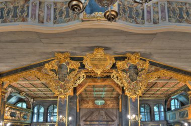 Swidnica, Poland - August 2021: Church of Peace interior