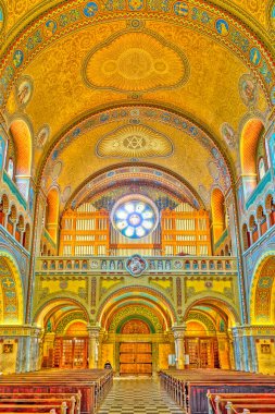 Szeged, Hungary - February 2020: Interior of the Cathedral