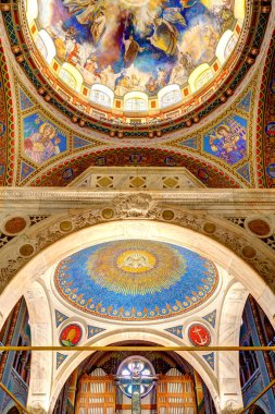 Szeged, Hungary - February 2020: Interior of the Cathedral