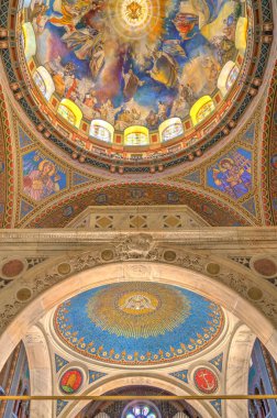 Szeged, Hungary - February 2020: Interior of the Cathedral