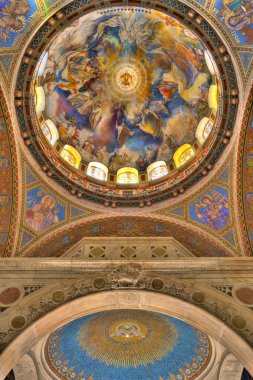 Szeged, Hungary - February 2020: Interior of the Cathedral