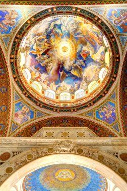 Szeged, Hungary - February 2020: Interior of the Cathedral