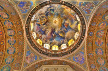Szeged, Hungary - February 2020: Interior of the Cathedral